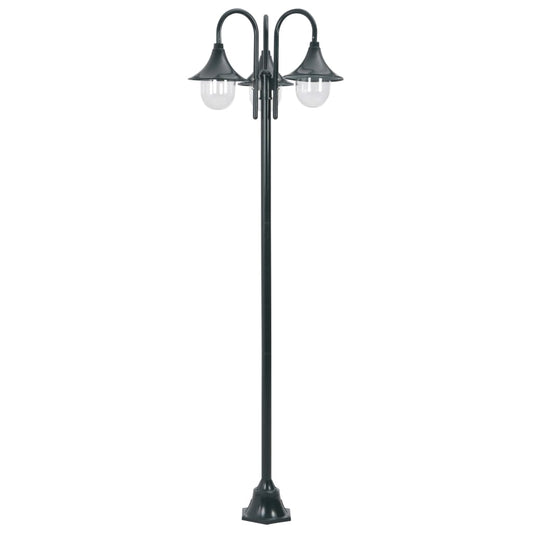 Paalverlichting Tuin E27 220 Cm Aluminium 3-Delig