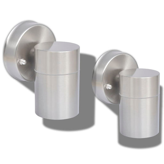 Buitenwandlampen Neerwaarts Roestvrij Staal Zilver