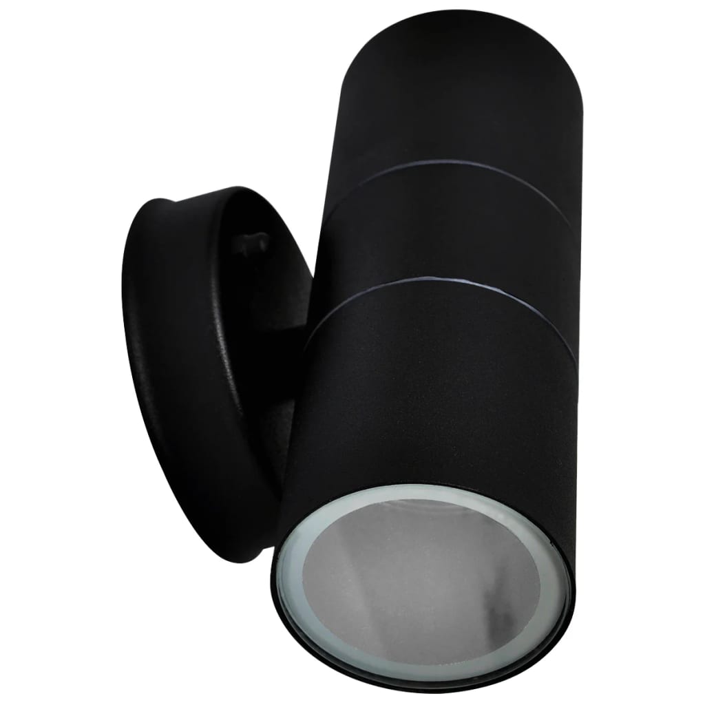 Buitenwandlampen Op-/Neerwaarts Roestvrij Staal Zwart