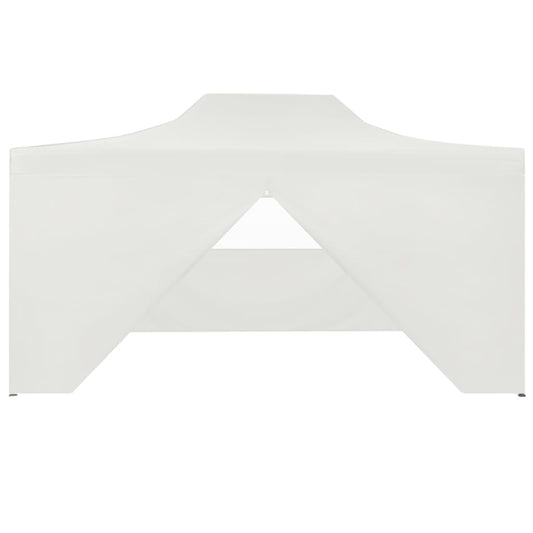 Partytent Met 4 Zijwanden Inklapbaar 3X4 M Staal Wit