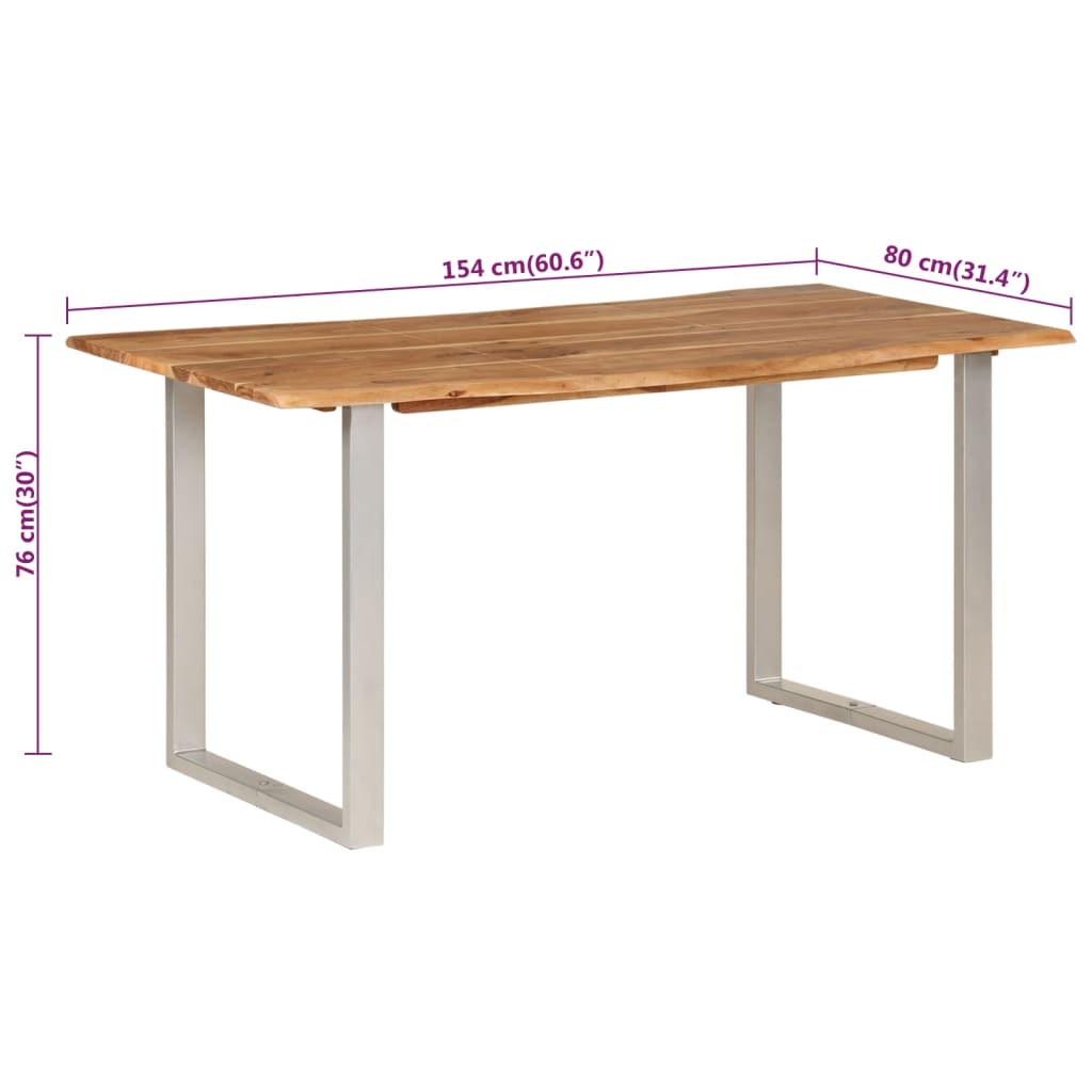Eettafel Massief Acaciahout