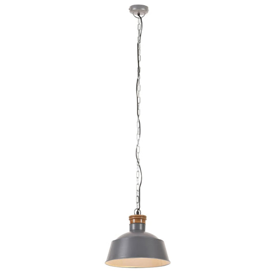 Hanglamp Industrieel E27 32 Cm Grijs