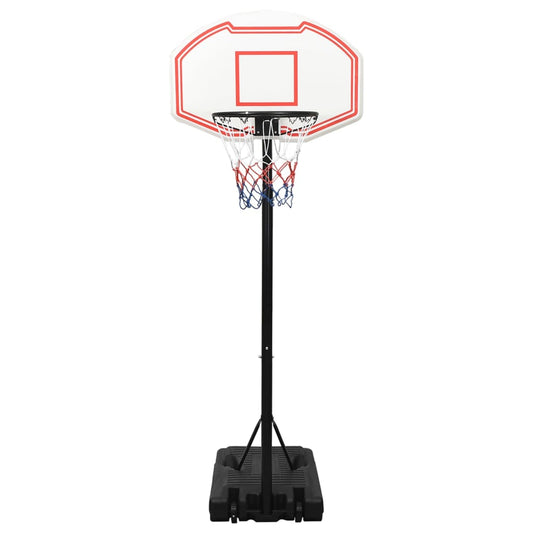 Basketbalstandaard 237-307 Cm Polyetheen Wit