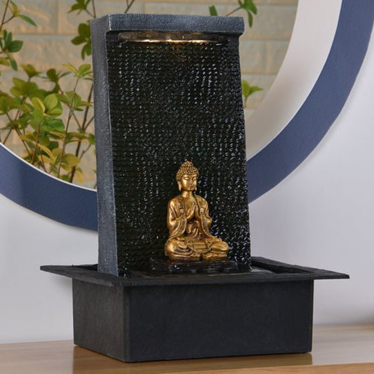 Watermuur Kamerfontein | 42 cm | warmwitte LED-verlichting - Cozy Home Store