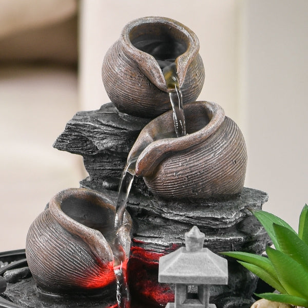 Kamerfontein Zen Garden | 21 cm | Kleurrijke LED-verlichting - Cozy Home Store