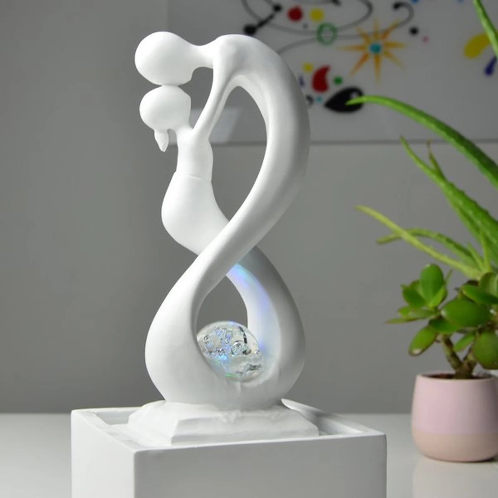 Kamerfontein design met LED verlichting | 32 cm - Cozy Home Store 