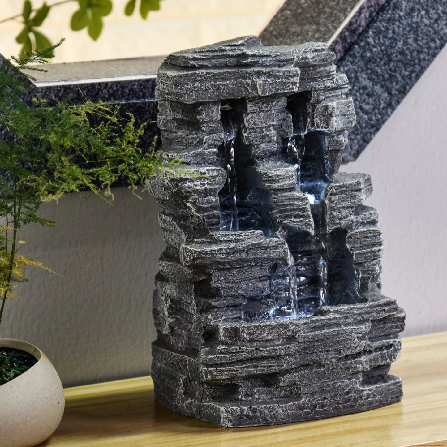 Binnenfontein met verlichting - GRAND CANYON - 28 cm - Cozy Home Store 
