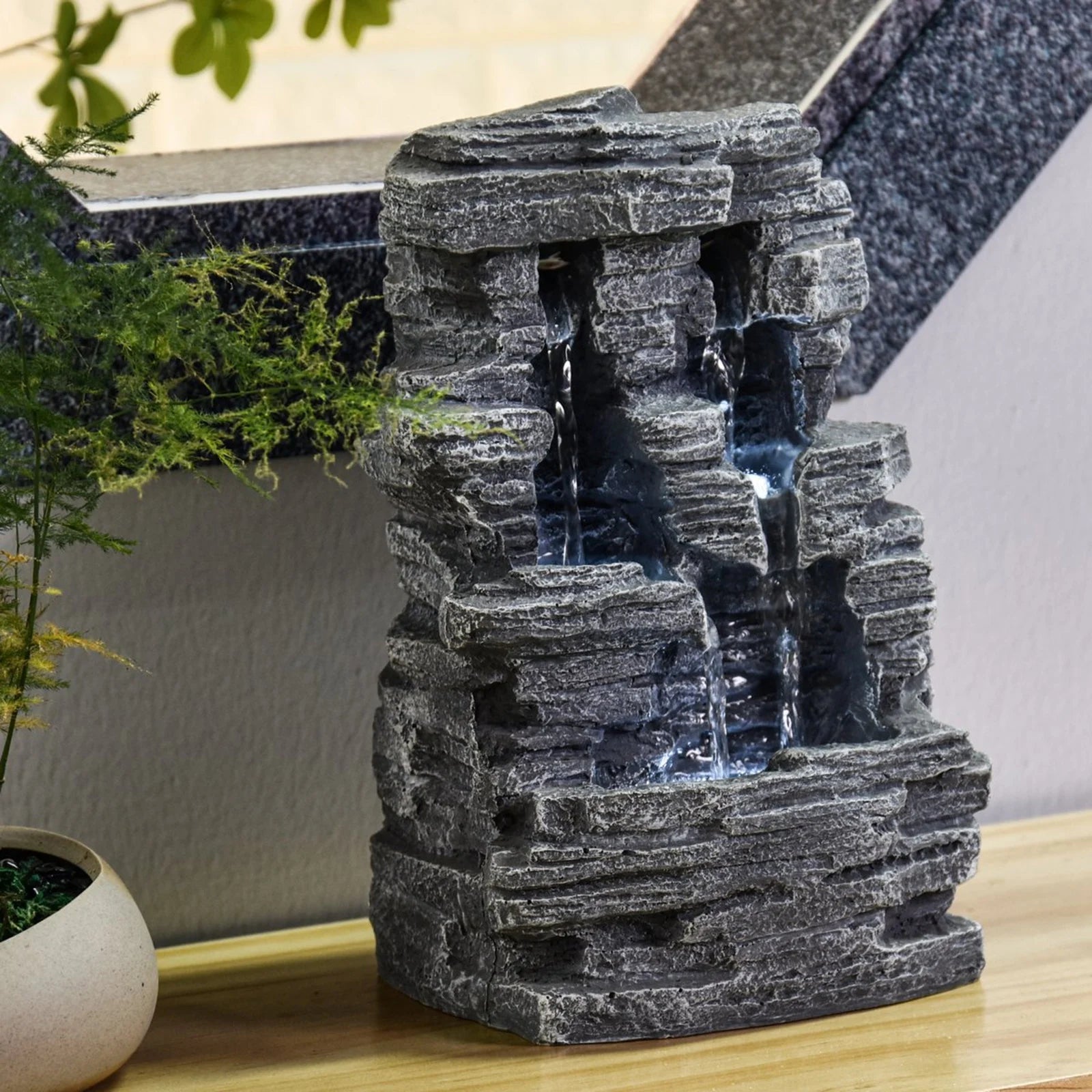 Binnenfontein met verlichting - GRAND CANYON - 28 cm - Cozy Home Store 
