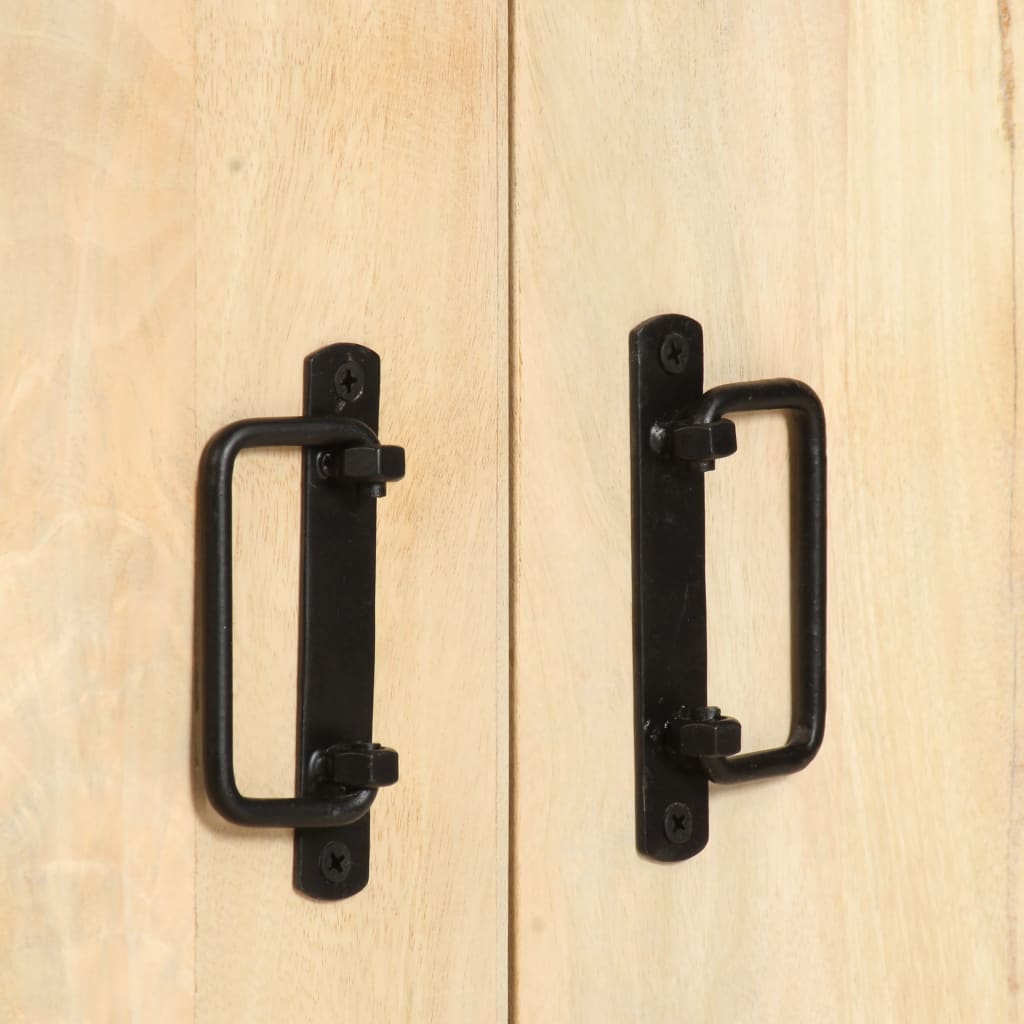 Boekenkast Met 4 Schappen 80X30X180 Cm Massief Mangohout