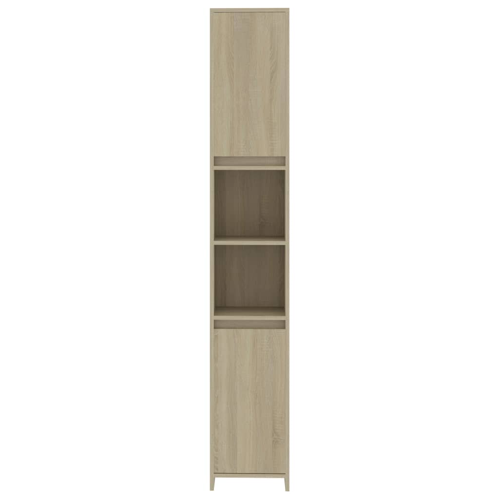 Badkamerkast 30X30X183,5 Cm Bewerkt Hout Sonoma Eikenkleurig
