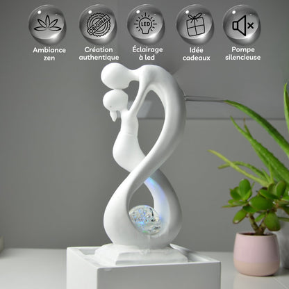 Kamerfontein design met LED verlichting | 32 cm - Cozy Home Store 