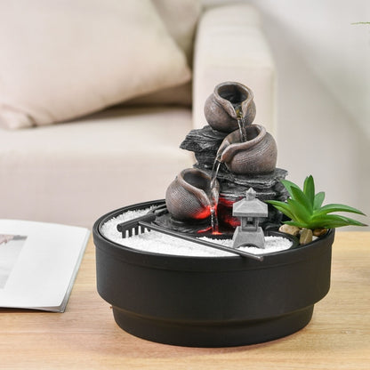 Kamerfontein Zen Garden | 21 cm | Kleurrijke LED-verlichting - Cozy Home Store 