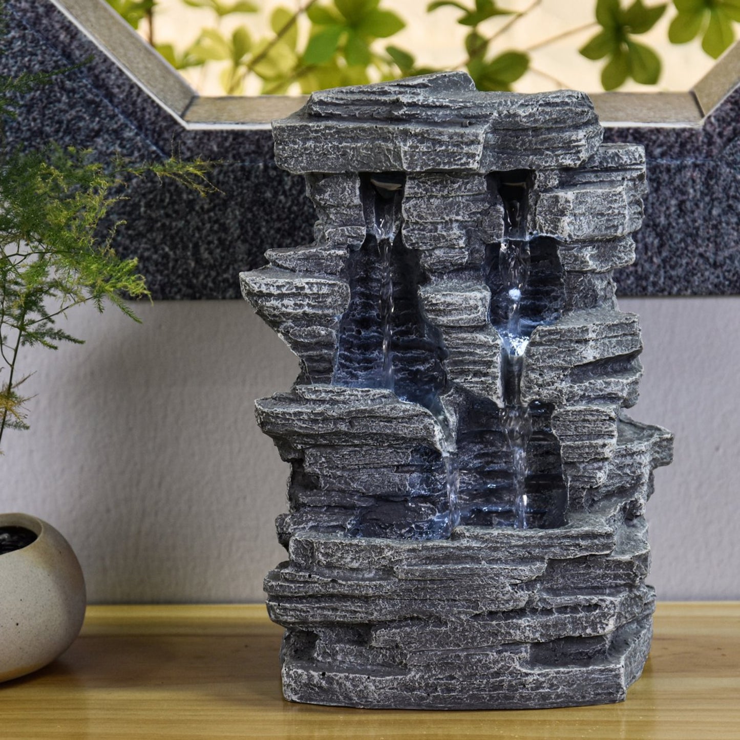 Binnenfontein met verlichting - GRAND CANYON - 28 cm - Cozy Home Store 