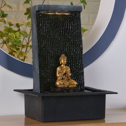 Watermuur Kamerfontein | 42 cm | warmwitte LED-verlichting - Cozy Home Store 