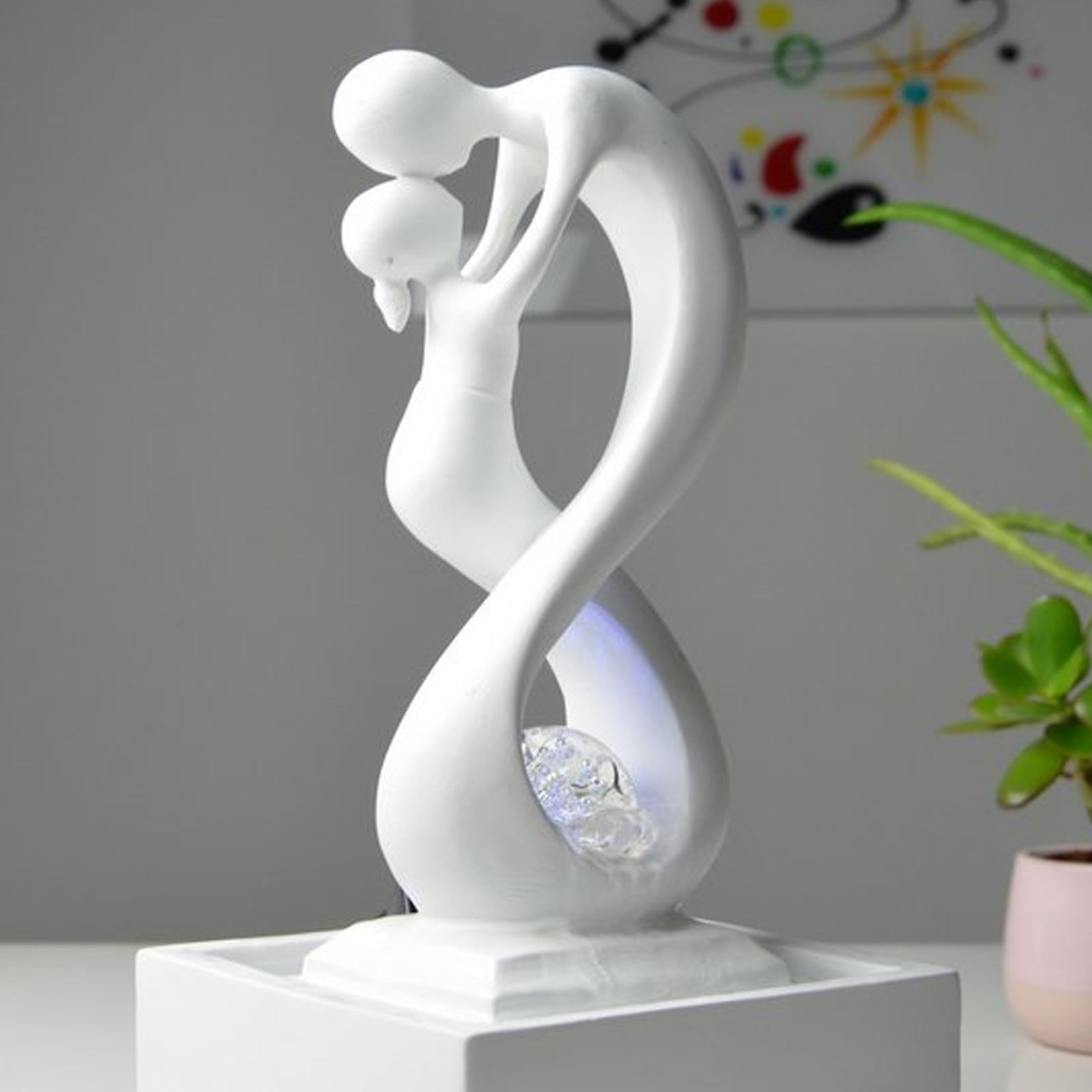 Kamerfontein design met LED verlichting | 32 cm - Cozy Home Store 