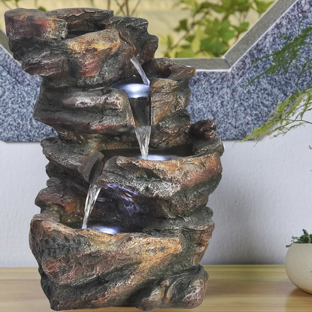 Binnenfontein Waterval Met Led Licht | 45,5 cm - Cozy Home Store 