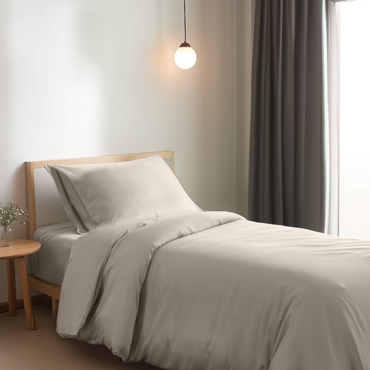 Beddengoedset 1-Persoons Xl - Soft Taupe