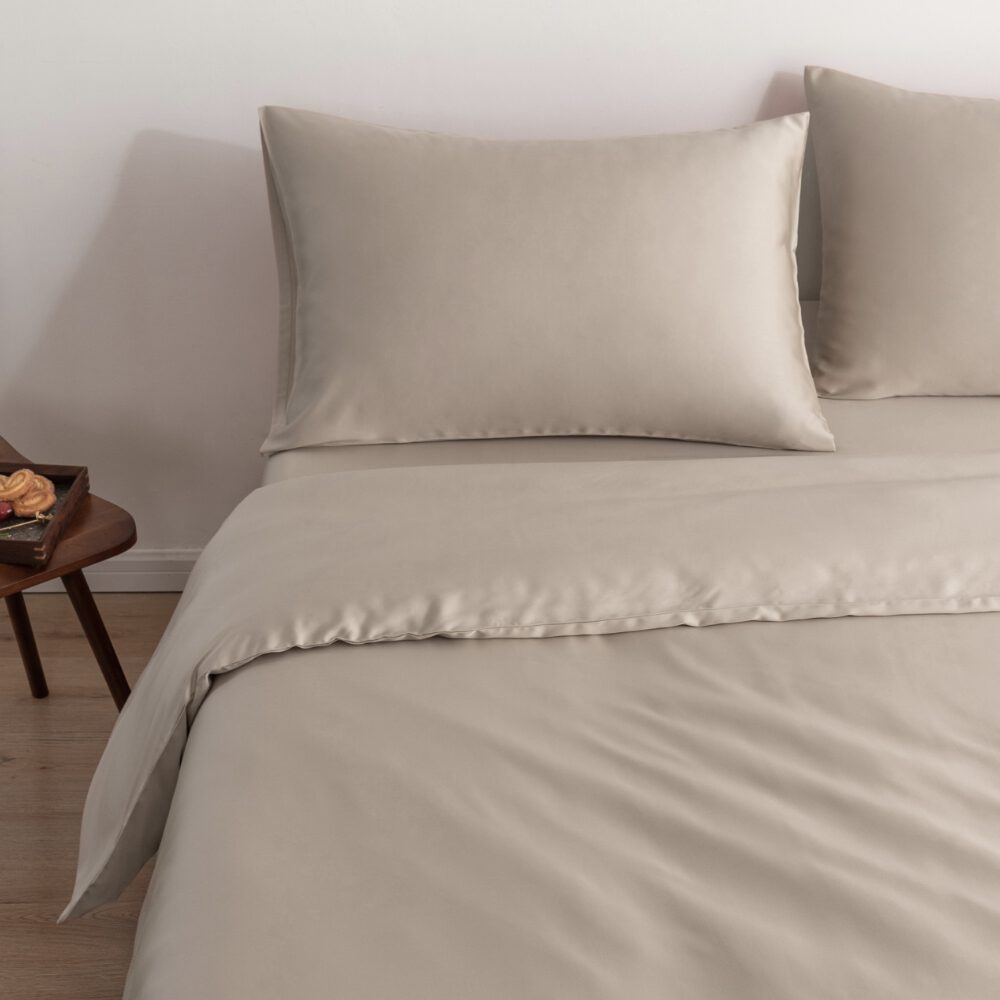 Beddengoedset 1-Persoons Xl - Soft Taupe