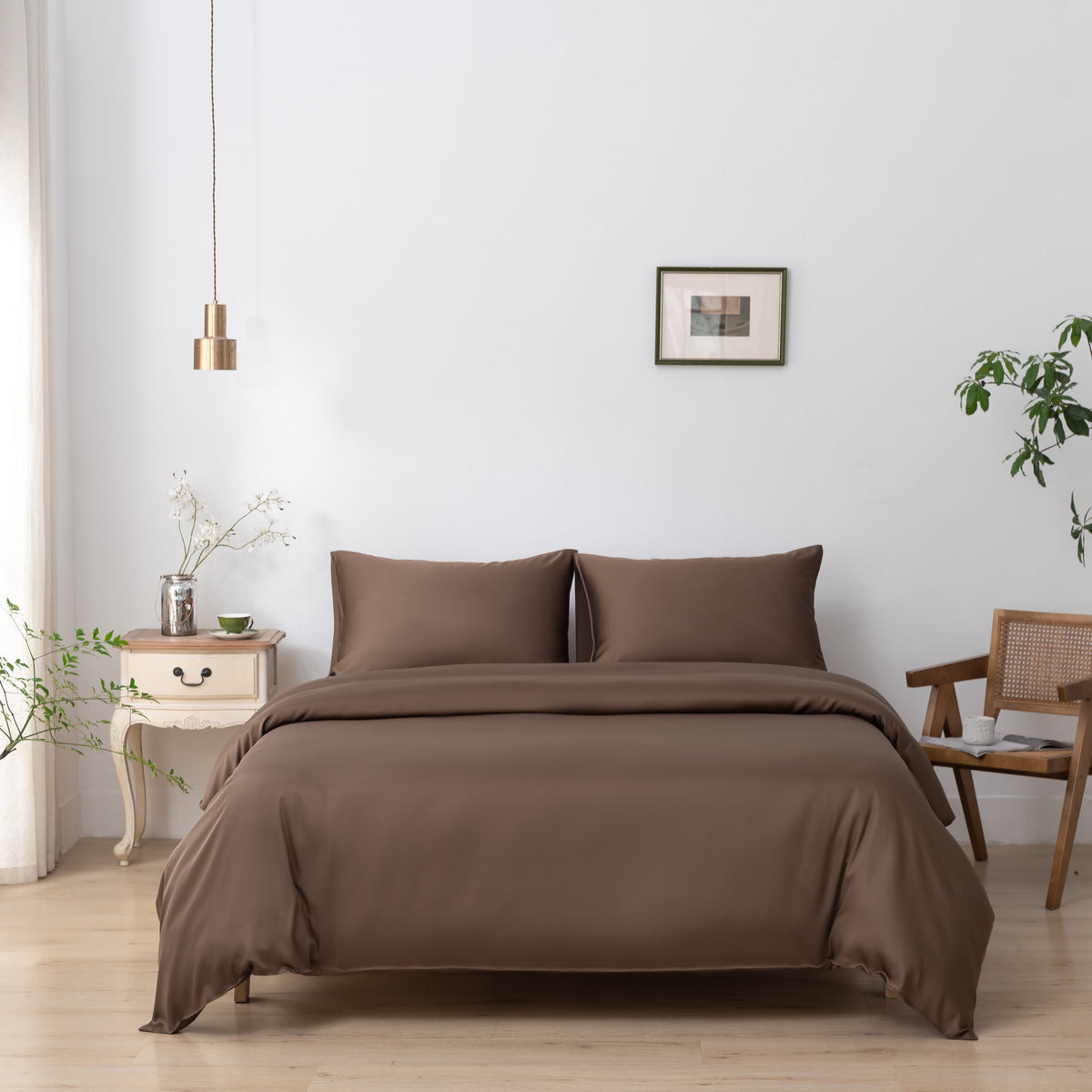 Beddengoedset 2-Persoons L - Coffee Brown