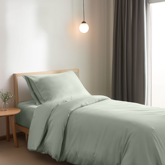 Beddengoedset 1-Persoons Xl - Sage Green