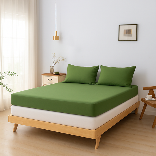 Topper Hoeslaken 140X200 - Deep Moss - Premium
