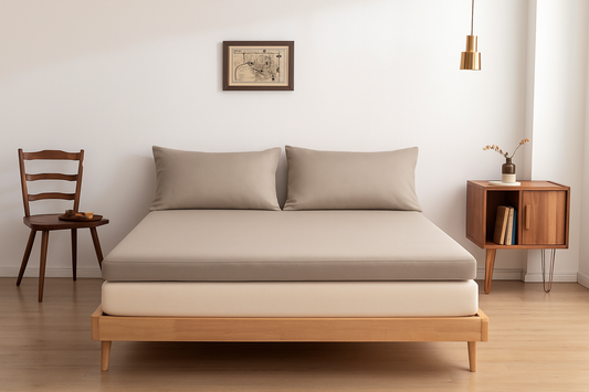 Topper Hoeslaken 180X210 - Soft Taupe - Premium