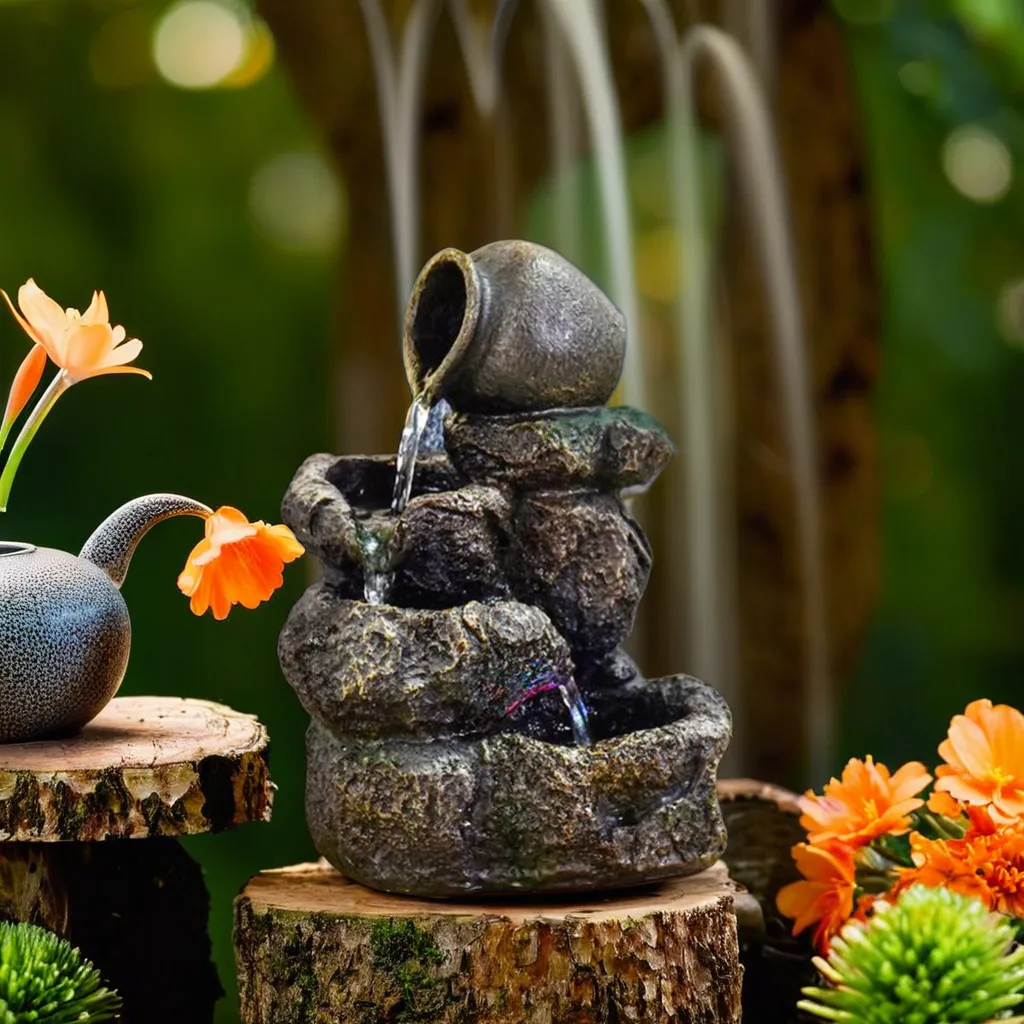 Kamerfontein Natuur Nivello | 31cm | Ledverlichting met kleurvariatie - Cozy Home Store 