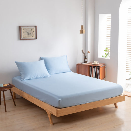Hoeslaken 160X220/210 - Sky Blue - Premium
