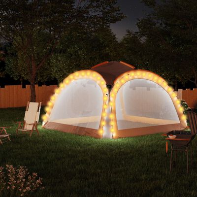 Partytent Met Led En 4 Zijwanden 3,6X3,6X2,3 M (+ Kleuren) - Cozy Home Store 