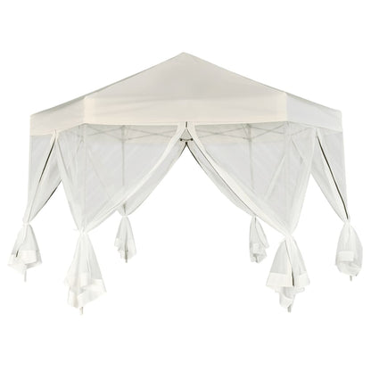 Partytent Met Wanden Zeshoekig 3,6X3,1 M - Cozy Home Store 