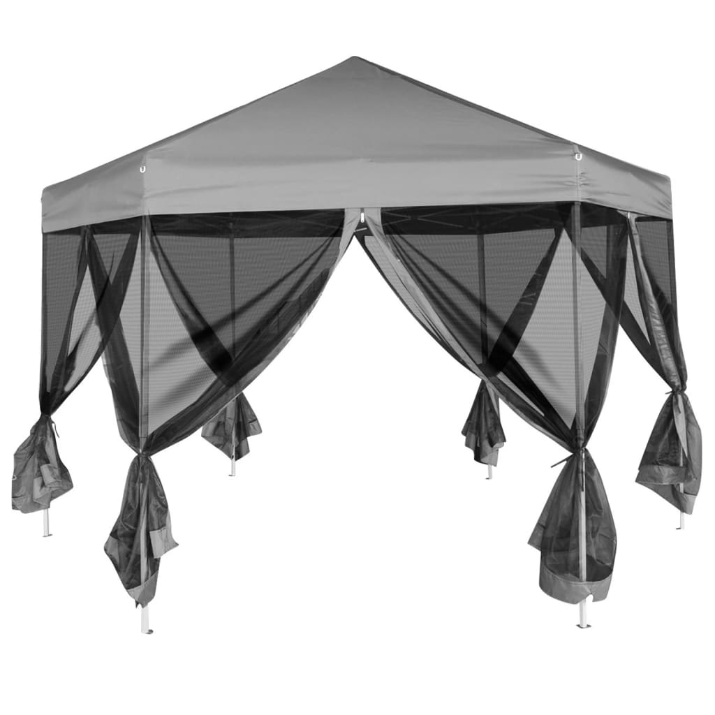 Partytent Met Wanden Zeshoekig 3,6X3,1 M - Cozy Home Store 